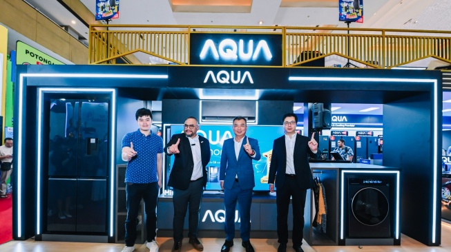 Peluncuran mesin cuci front loading AQUA Elektronik. [AQUA Elektronik]
