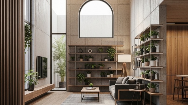 Ide desain rumah industrial minimalis [Google AI Studio]