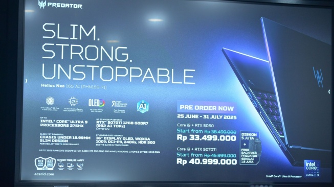 Predator Helios Neo 16S AI. [Acer Indonesia]