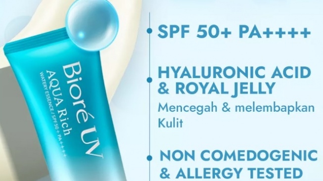 Biore UV Aqua Rich Watery Essence with Micro Defense SPF 50+ PA++++ (Shopee)