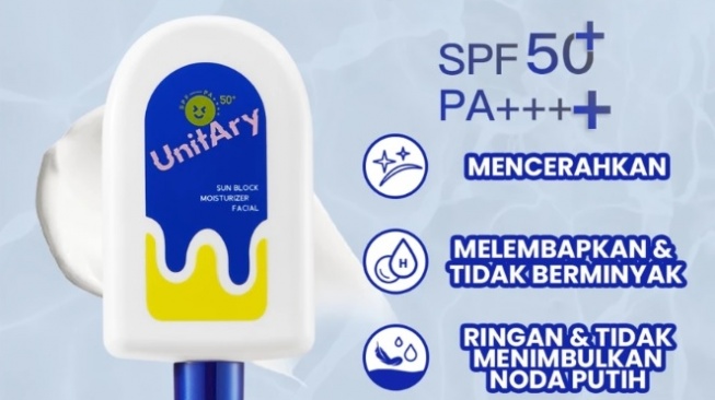 Unitary SunBlock Moisturizer Facial 50ml, SPF50+ PA++++ (Shopee)