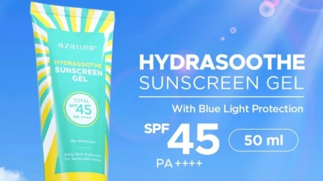 Azarine Hydrasoothe Sunscreen Gel SPF 45 PA++++ (Shopee)