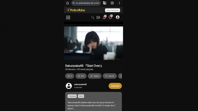 4 Temuan Warganet soal PoliceTube, Mirip Situs Lahtube. [X]