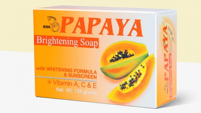 RDL Papaya Brightening Soap (rdldistribusi.id)