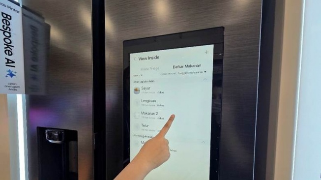 Kulkas Samsung Bespoke AI with Family Hub. [Samsung Indonesia]