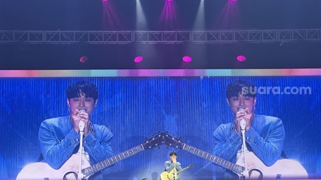 Aktor asal Korea Selatan, Lee Do Hyun sukses menggelar fan meeting perdananya di The Kasablanka Hall, Jakarta Selatan pada Sabtu, 28 Juni 2025. [Suara.com/Sumarni]