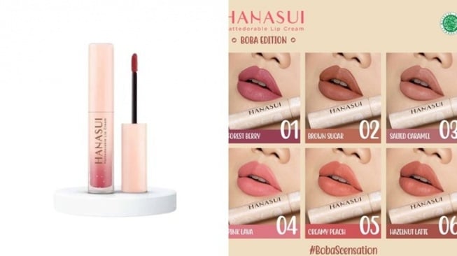 Hanasui Mattedorable Lip Cream (Shopee)