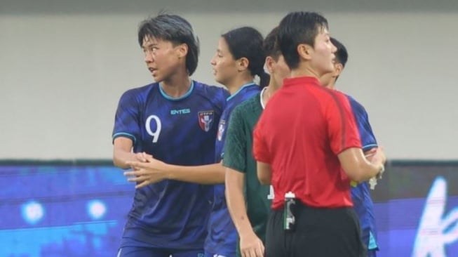 Taiwan saat menghajar Pakistan pada Kualifikasi Piala Asia Wanita 2026. (Dok. AFC)
