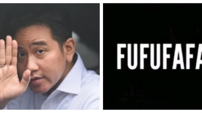 Kolase foto Gibran dan Fufufafa. (tangkapan layar/ist)
