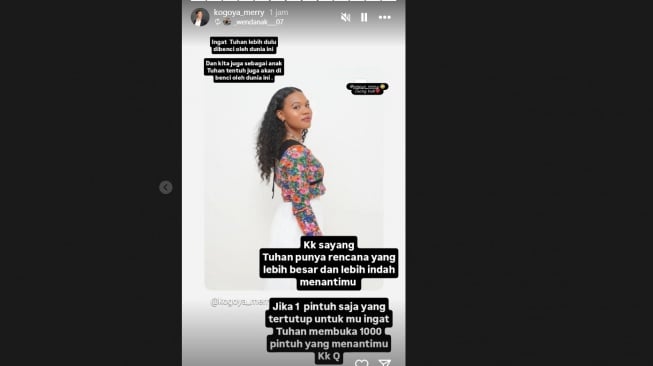 Unggahan Merince Kogoya (Instagram/@kogoya_merry)