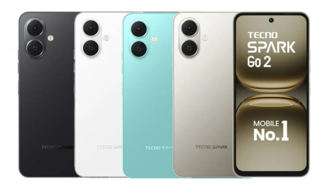 HP murah Tecno Spark Go 2 debut pada Juli 2025. (Tecno)