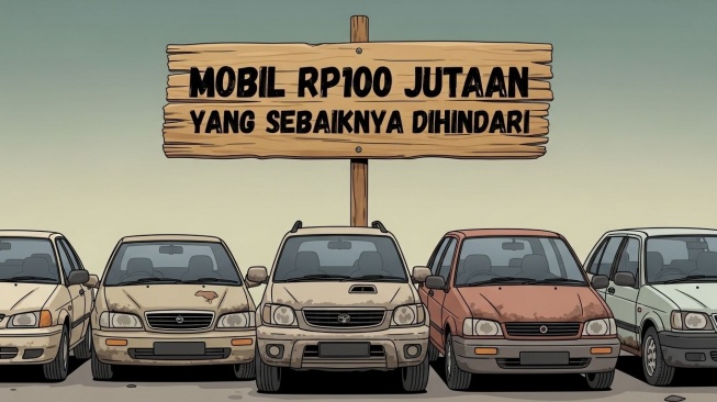 Ilustrasi mobil bekas. (Google AI Studio)