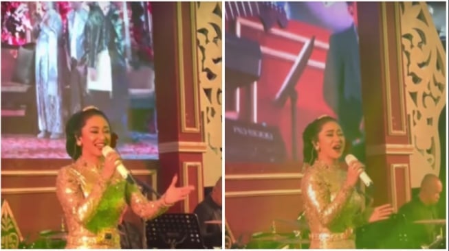 Dewi Perssik disanjung saat tampil di sebuah acara pernikahan (Instagram)
