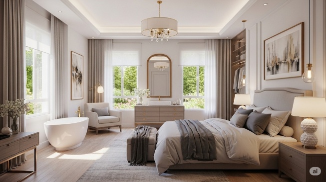 8 Desain Kamar Tidur 3x3 Suami-Istri, Kecil Tapi Romantis dan Nyaman Bulan Madu Setiap Hari!