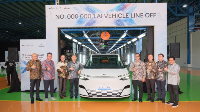 Erajaya dan Xpeng Resmikan Produksi Mobil Perdana di Indonesia