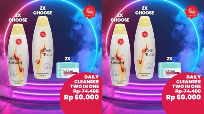Promo skincare Viva Juli 2025. (beliviva.vivacosmetic.com)
