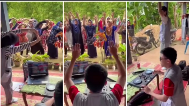 Mahasiswa UGM bawa DJ Set untuk Iringi Senam Lansia Saat KKN (Instagram)