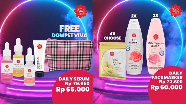 Promo Skincare Viva Juli 2025: Murah Meriah, Rp60 Ribu Dapat 8 Produk Sekaligus!