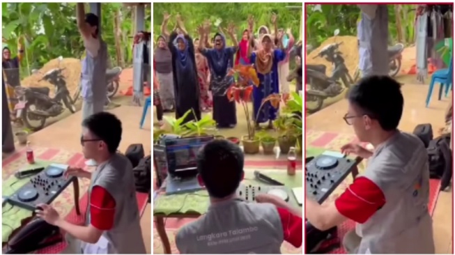 Mahasiswa UGM bawa DJ Set untuk Iringi Senam Lansia Saat KKN (Instagram)