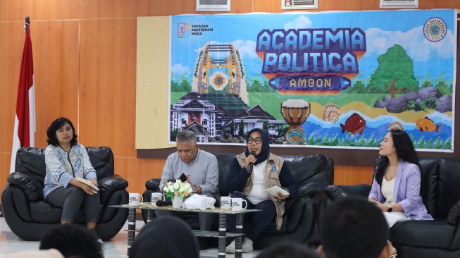 Sebanyak 64 pelajar SMA, SMK, dan mahasiswa di Ambon mengikuti program pelatihan generasi muda yang diselenggarakan oleh Yayasan Partisipasi Muda. (Foto: Dok Academia Politica)