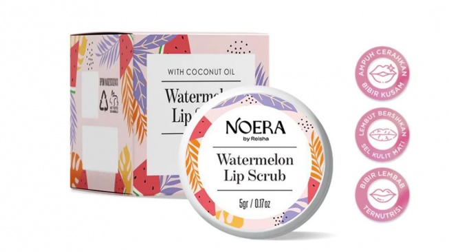 Liip scrub untuk bibir gelap. (Shopee/Noera By Reisha Official Shop)
