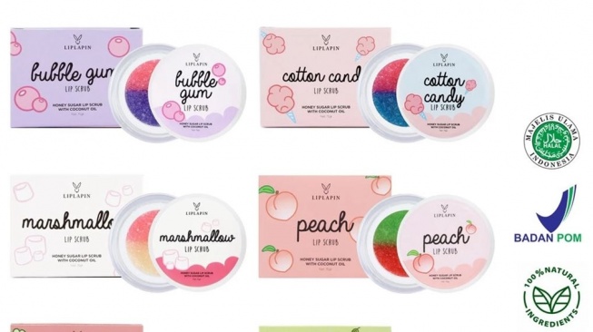 Liip scrub untuk bibir gelap. (Shopee/Liplapin Official Shop)