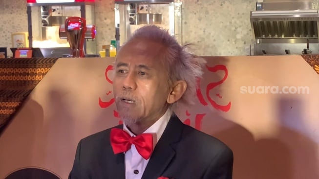 Epy Kusnandar saat menghadiri press screening dan gala premiere film Selepas Tahlil di XXI Epicentrum, Kuningan, Jakarta, Minggu, 6 Juli 2025. [Suara.com/Adiyoga Priyambodo]