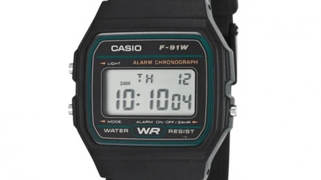 Jam tangan Casio F-91W-3DG. [Casio]
