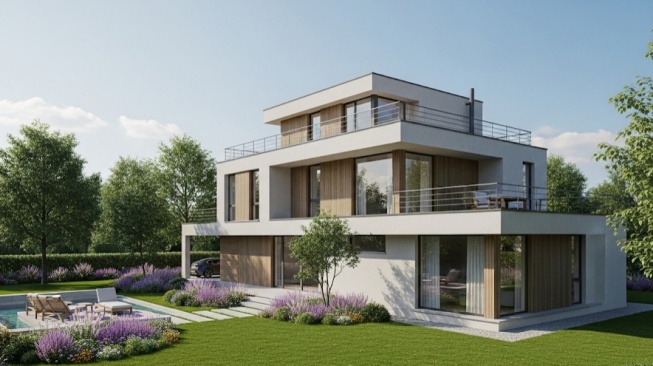 8 Desain Rumah 3 Lantai dengan Rooftop, Hunian Estetik dan Fungsional!
