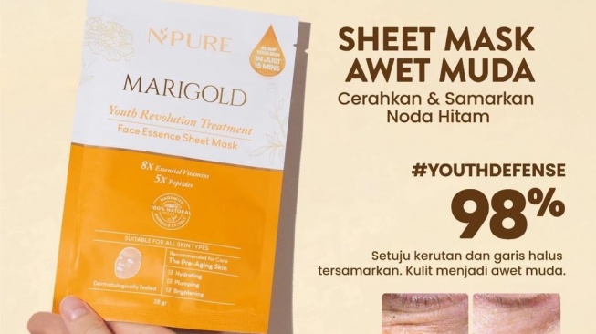 Masker anti aging. (Shopee)