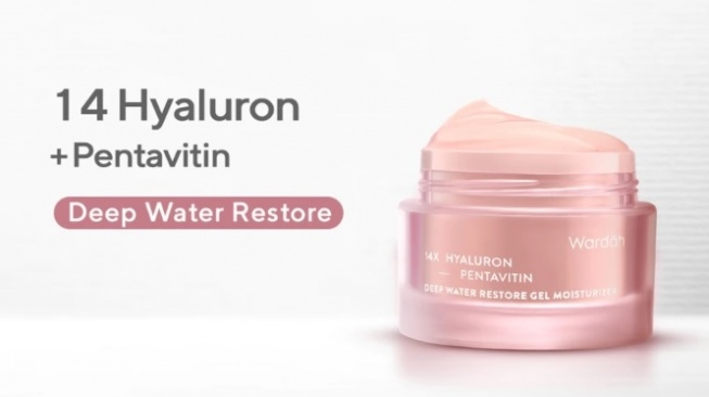 WARDAH 14X Hyaluron + Pentavitin Deep Water Restore Gel Moisturizer (Shopee)