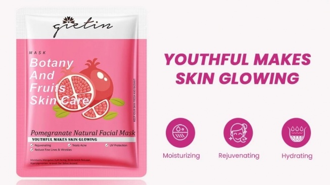 Masker anti aging. (Shopee)