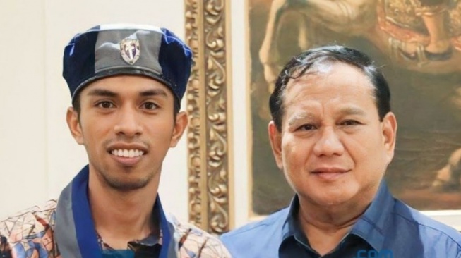 Tandiesak Parinding dan Prabowo Subianto. [Dok]