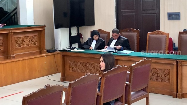 Nikita Mirzani di sidang lanjutan kasus pemerasan terhadap Reza Gladys di Pengadilan Negeri Jakarta Selatan, Selasa, 8 Juli 2025 [Suara.com/Adiyoga Priyambodo].
