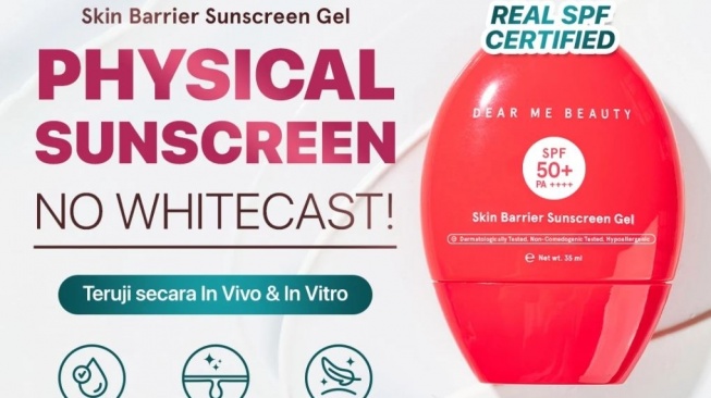 Rekomendasi physical sunscreen bebas white cast. (Shopee)