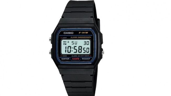 Casio Jam Tangan Pria F-91W-1DG (Shopee)