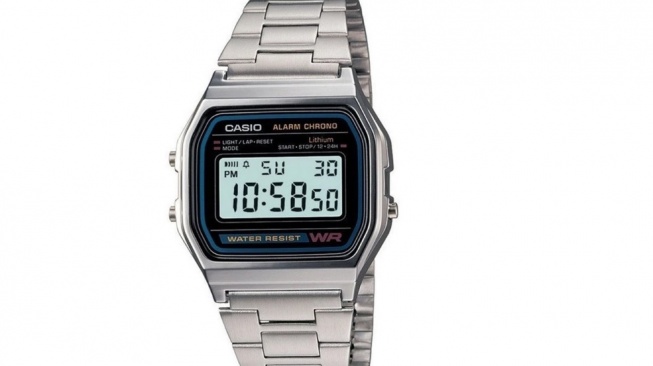 Casio Jam Tangan Pria A158WA-1DF (Shopee)