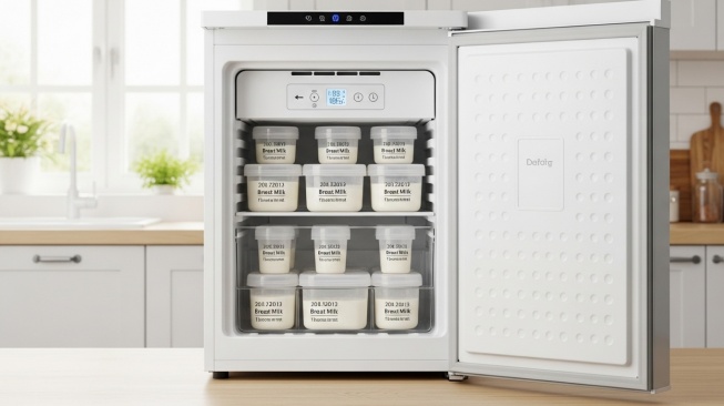 Kulkas freezer untuk menyimpan ASI (Google AI Studio)