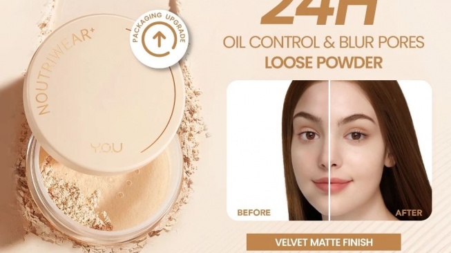 Bedak tabur dengan hasil akhir matter. (Shopee)