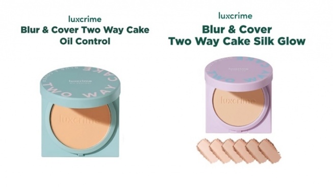 Luxcrime Blur & Cover Two Way Cake (Shopee)