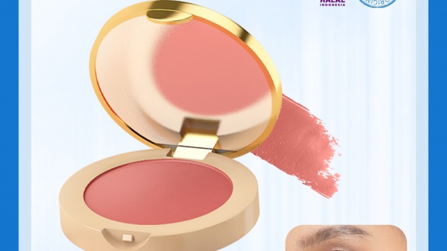 Inez DEWY GLOW CREAMY BLUSHER - Shade Sweet Pink & Creamy Peach