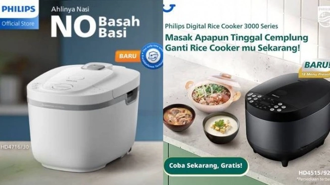 Rice cooker modern dengan fitur keep warm