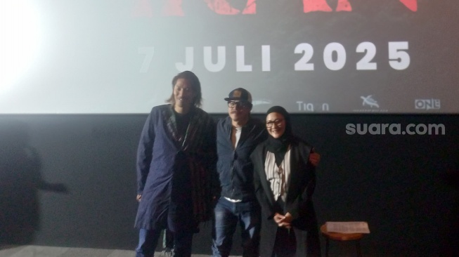 Jumpa pers film Orang Ikan di kawasan MH. Thamrin, Jakarta Pusat, baru-baru ini. [Suara.com/Tiara Rosana]