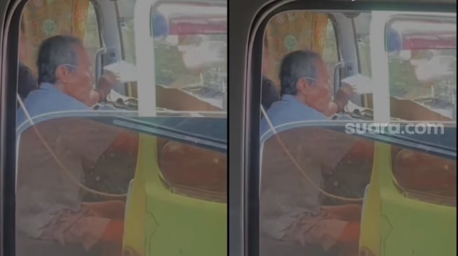 Viral Sopir Lansia Tetap Kerja Meski Pakai selang Oksigen, Alasan di Baliknya Bikin Mewek