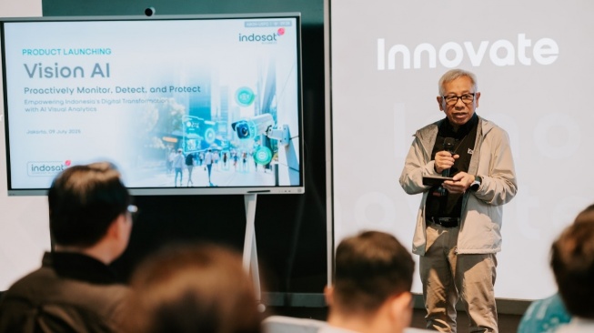 M. Danny Buldansyah, Director & Chief Business Officer Indosat Ooredoo Hutchison di Jakarta, Rabu (9/7/2025). [Indosat]