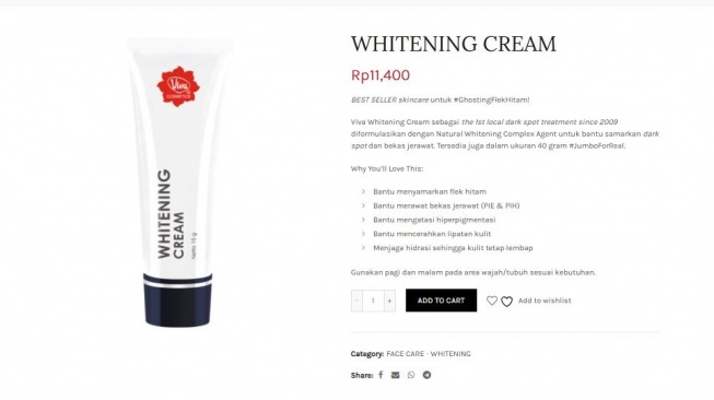 Skincare budget ibu rumah tangga. (beliviva.vivacosmetics.com)