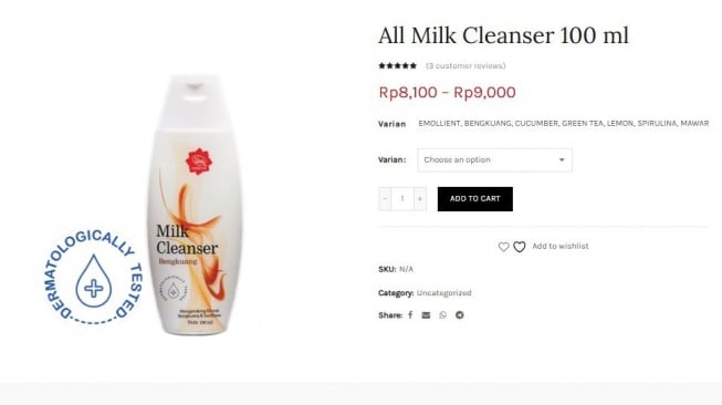 Skincare budget ibu rumah tangga. (beliviva.vivacosmetics.com)
