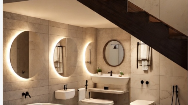 Bukan Gudang Lagi! Ini 7 Ide Kamar Mandi Cantik di Bawah Tangga
