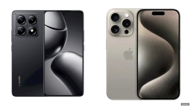 Adu HP Xiaomi 14T vs iPhone 15 Pro: Spek Beda Tipis, Harga Bak Bumi dan Langit?