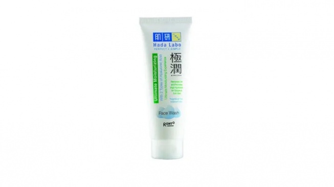 Rekomendasi Sabun Wajah untuk Kulit Kering - Hada Labo Ultimate Moisturizing Gokujyun Face Wash. [Hada Labo]